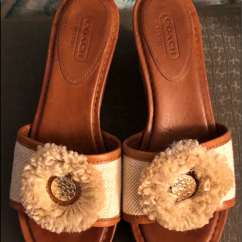 Coach wedge sandals